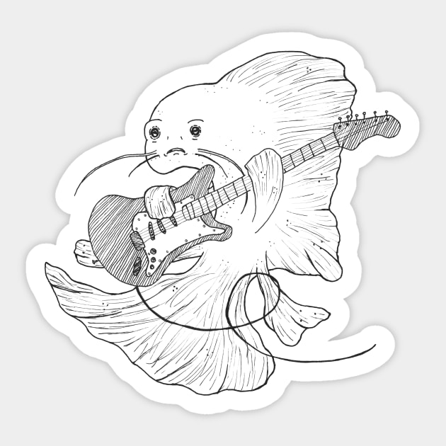 Jammin' Fish -- Sticker by Inspirational Koi Fish